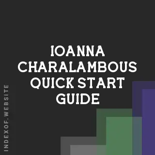 Ioanna Charalambous Quick Start Guide | Indexof