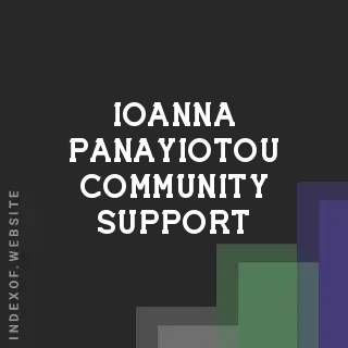 Ioanna Panayiotou Community Support | Indexof