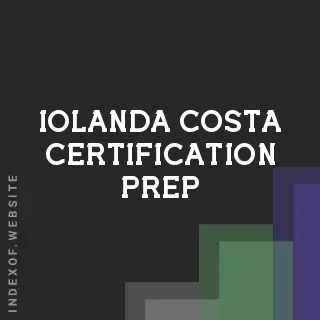 Iolanda Costa Certification Prep | Indexof