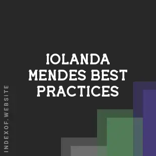 Iolanda Mendes Best Practices | Indexof