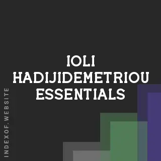 Ioli Hadijidemetriou Essentials | Indexof