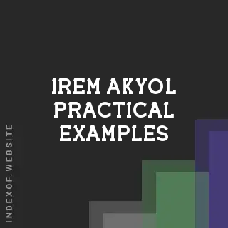 Irem Akyol Practical Examples | Indexof