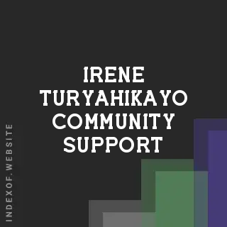 Irene Turyahikayo Community Support | Indexof