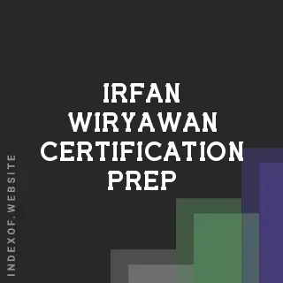 Irfan Wiryawan Certification Prep | Indexof