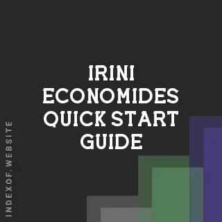 Irini Economides Quick Start Guide | Indexof