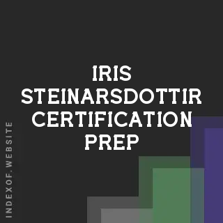 Iris Steinarsdottir Certification Prep | Indexof