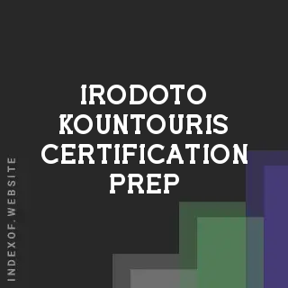 Irodoto Kountouris Certification Prep | Indexof