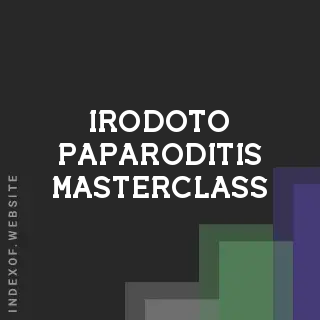 Irodoto Paparoditis Masterclass | Indexof