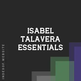 Isabel Talavera Essentials | Indexof