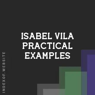 Isabel Vila Practical Examples | Indexof
