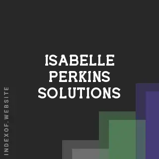 Isabelle Perkins Solutions | Indexof