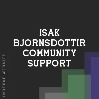 Isak Bjornsdottir Community Support | Indexof