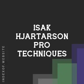Isak Hjartarson Pro Techniques | Indexof