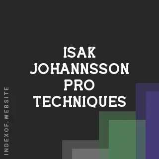 Isak Johannsson Pro Techniques | Indexof