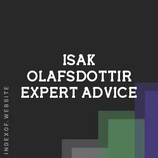 Isak Olafsdottir Expert Advice | Indexof