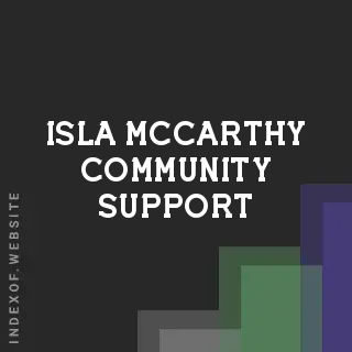 Isla McCarthy Community Support | Indexof