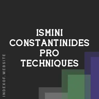 Ismini Constantinides Pro Techniques | Indexof