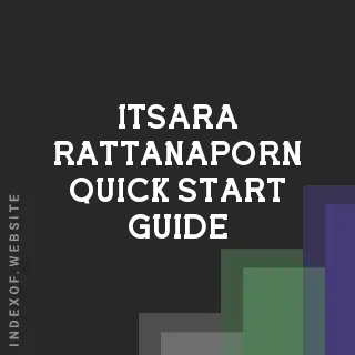 Itsara Rattanaporn Quick Start Guide | Indexof