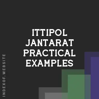 Ittipol Jantarat Practical Examples | Indexof