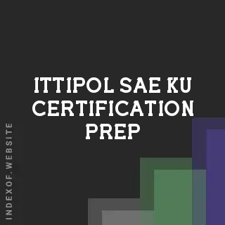 Ittipol Sae-ku Certification Prep | Indexof
