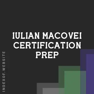 Iulian Macovei Certification Prep | Indexof