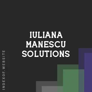 Iuliana Manescu Solutions | Indexof