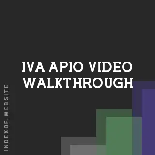 Iva Apio Video Walkthrough | Indexof