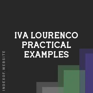 Iva Lourenco Practical Examples | Indexof