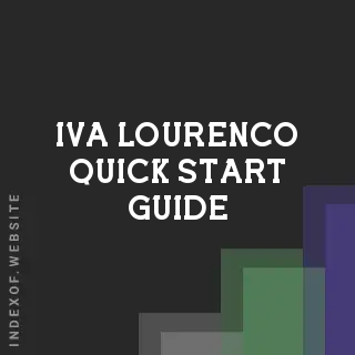 Iva Lourenco Quick Start Guide | Indexof