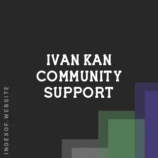 Ivan Kan Community Support | Indexof