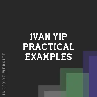 Ivan Yip Practical Examples | Indexof
