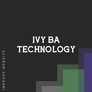 Ivy Ba Technology | Indexof