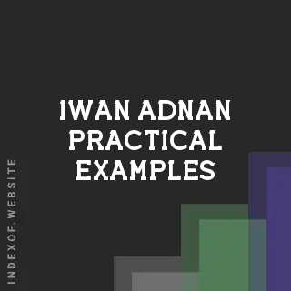 Iwan Adnan Practical Examples | Indexof
