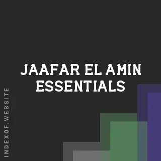 Jaafar El-Amin Essentials | Indexof