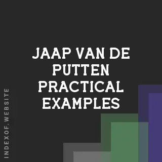 Jaap van de Putten Practical Examples | Indexof