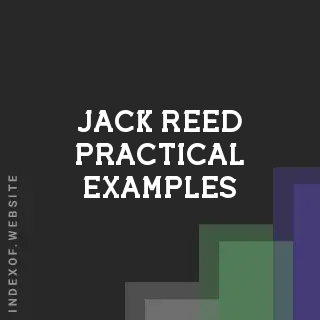 Jack Reed Practical Examples | Indexof