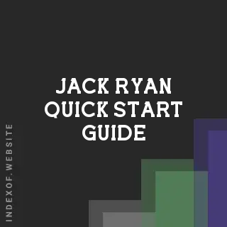 Jack Ryan Quick Start Guide | Indexof
