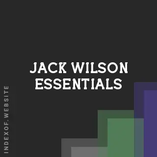Jack Wilson Essentials | Indexof