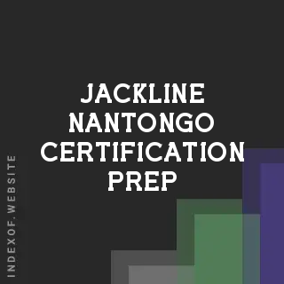 Jackline Nantongo Certification Prep | Indexof