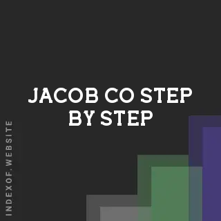 Jacob Co Step-by-Step | Indexof