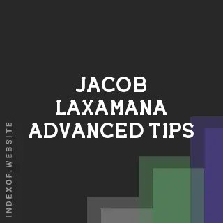 Jacob Laxamana Advanced Tips | Indexof