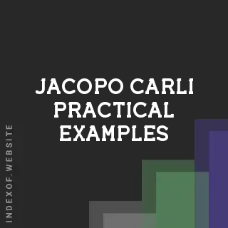 Jacopo Carli Practical Examples | Indexof