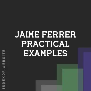Jaime Ferrer Practical Examples | Indexof