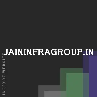 jaininfragroup.in by Sheldon McLean site -  Indexof
