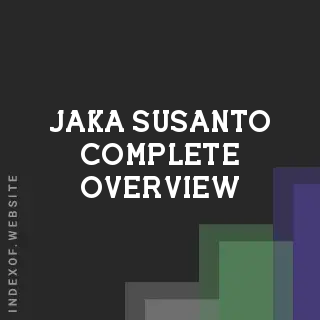 Jaka Susanto Complete Overview | Indexof