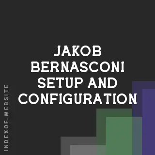 Jakob Bernasconi Setup and Configuration | Indexof