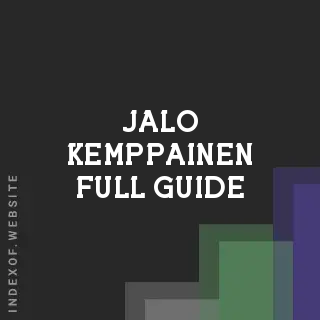 Jalo Kemppainen Full Guide | Indexof