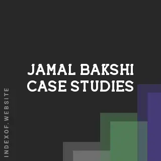 Jamal Bakshi Case Studies | Indexof