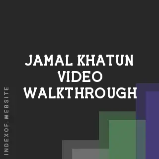 Jamal Khatun Video Walkthrough | Indexof