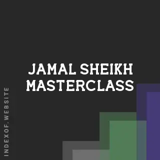 Jamal Sheikh Masterclass | Indexof